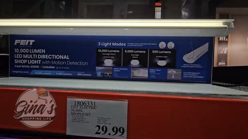 Feit Electric 10,000 Lumen Multi-Directional Shop Light with Motion Detection