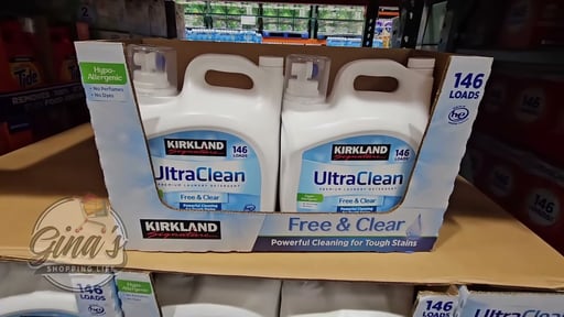 Kirkland Signature Free & Clear HE Liquid Laundry Detergent, 194 Ounces, 146 Loads