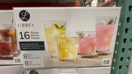 Libbey Preston Flare 16-Piece Tumbler and Rocks Glass Set