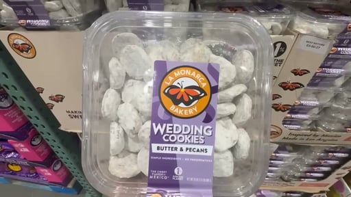 La Monarca Bakery Wedding Cookies 24 oz Tub