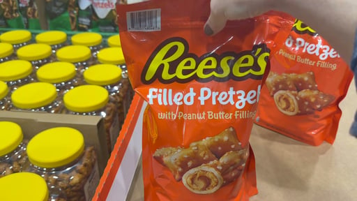 Reese's Filled Pretzels with Peanut Butter Filling