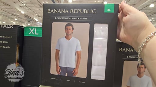 Banana Republic Men's V-Neck Tee 3-Pack