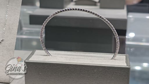 14KT White Gold VS2 G 2.00CTW Round Diamond Bangle Bracelet