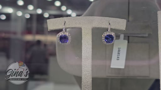 14KT White Gold VS2 I 0.45CTW Diamond and Tanzanite Earrings