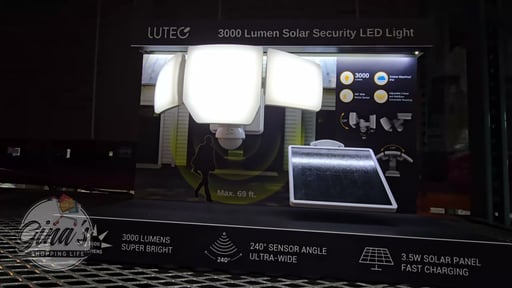 Lutec 3000L Solar Security Light