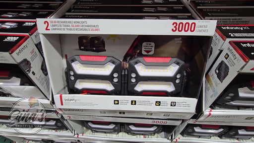 Infinity X1 Solar 3000L Lights Worklights 2 Pack