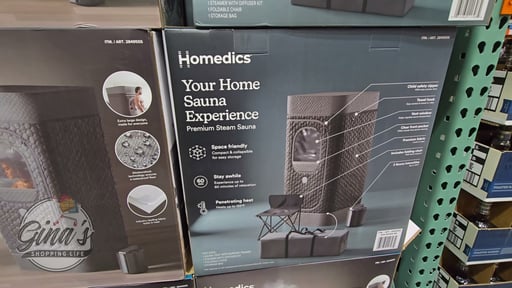 HoMedics Premium Portable Steam Sauna - Black