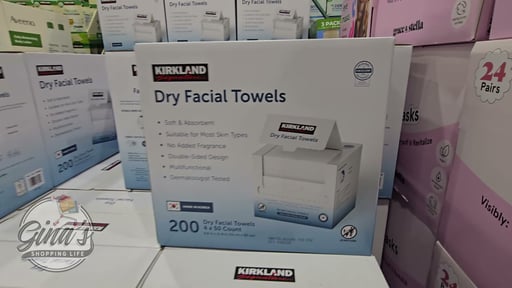 Kirkland Signature Daily Dry Facial Towels 200ct
