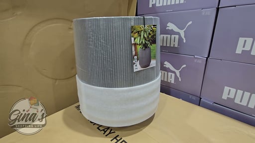 Round Lightweight Concrete Planter 18.7" Diameter