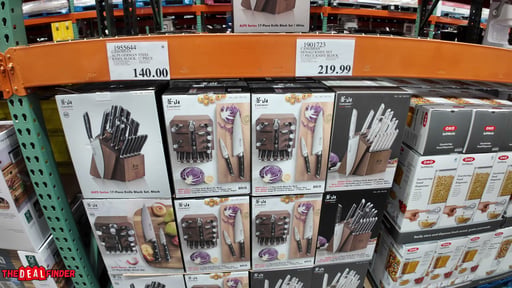 Cangshan Alps German Steel Knife Block, 17 Piece