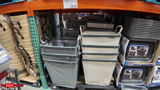 Seville 2 Section Laundry Hamper