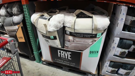 Frye Faux Fur Comforter 3-Pc Queen