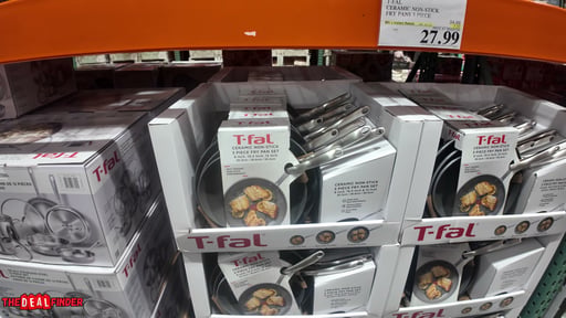 T-fal Ceramic Non-Stick Fry Pans 3-Piece