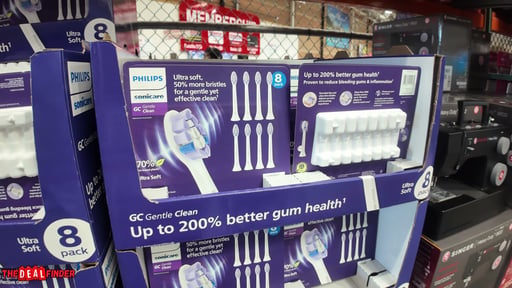 Philips Sonicare Gentle Clean 8-Pack Ultra Soft Bristle Replacement Brush Heads