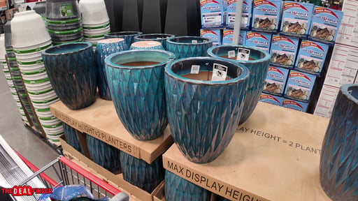 Ceramic Planter 21" Blue (#1933967) - $39.99 (down from $49.99)