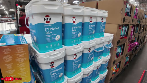 HTH 3" Chlorine Tablets for Pool Sanitization 40 Pounds