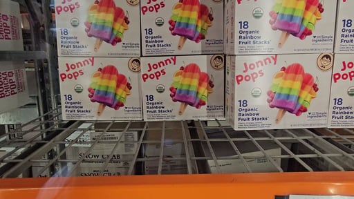 JonnyPops Organic Rainbow Fruit Stack 18 CT 44 Ounces