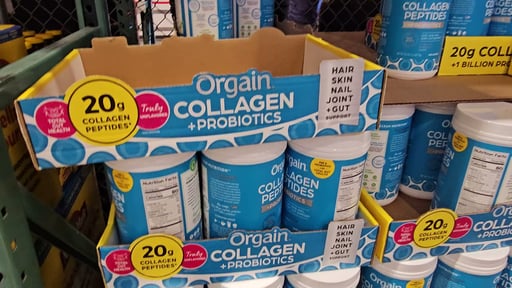 Orgain Collagen + Probiotics Unflavored, 25.6 oz
