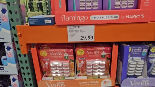 Gillette Venus Comfort Glide Sunny Citrus, 1 Razor + 12 Cartridges