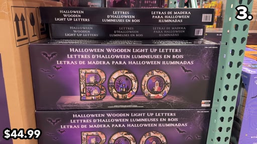 BOO Wood Letters with LED Lights, Set of 3