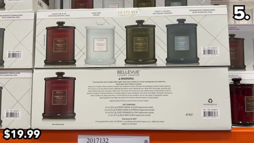 Bellevue Luxury Glass Jar Candles, 11 oz, 4-Pack