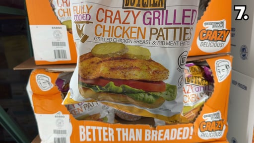 The Skinny Butcher Crazy Grilled Chicken Patties, 12 Count, 2.625 lbs