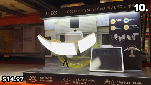 Lutec 3000L Solar Security Light