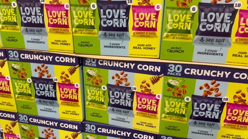 Love Corn Crunchy Corn Variety Box, 30 CT / 0.7 oz