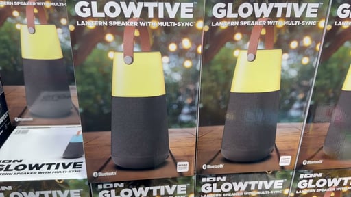 ION Audio Glowtive Bluetooth Lantern Speaker with Multi-Sync