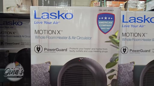 Lasko Motion X Whole-Room Heater with Remote, Black