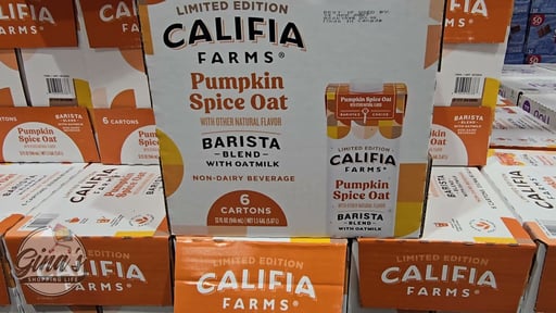 Califia Farms Pumpkin Spice Oat Barista Blend, 6 x 32 oz