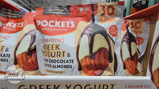 Pocket's Greek Yogurt Chocolate Almonds, 30 CT