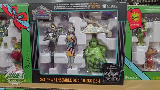 Jim Shore Grinch and Max Holiday Ornaments, Set of 4