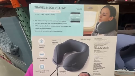 Airia Living Cooling Memory Foam Travel Pillow
