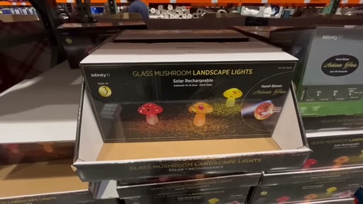 Infinity X1 Solar Glass Mushroom Lights 3-Pack