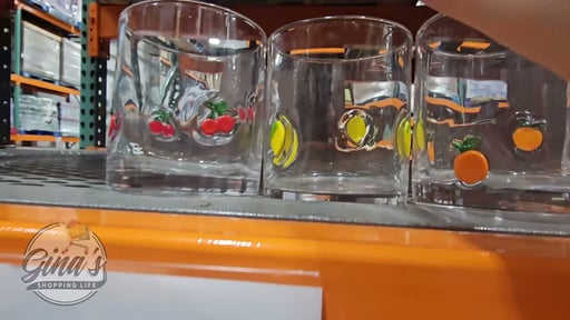 Pandex 14oz Fruit Icon Glass 4-Pack