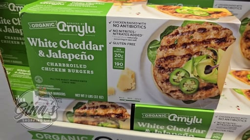 Amylu Organic Jalapeno White Ched Ckn Burger 32 oz