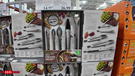 PrepWorks Heads-Up Cooking Tongs 5-Piece Set