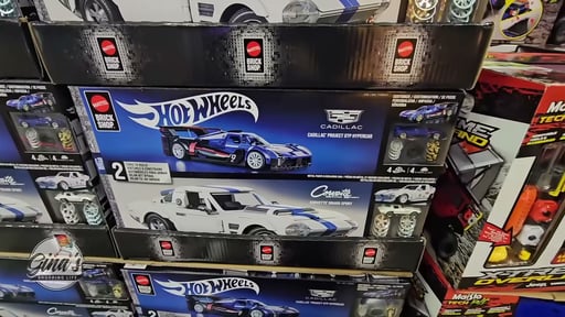 Hot Wheels Mega Corvette + Cadillac Bundle