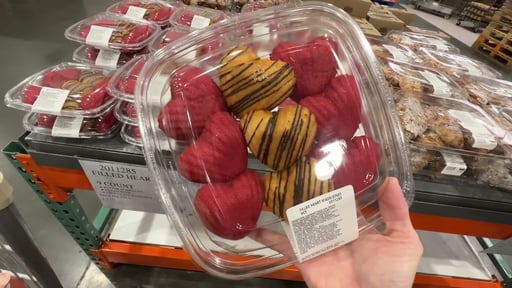 Filled Heart Madeleines 9 Count