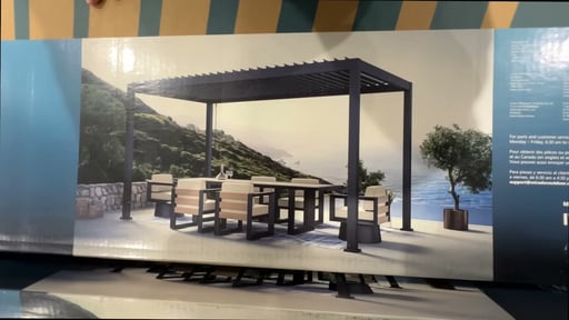 Mirador 8.8' x 14.4' Aluminum Louvered Pergola