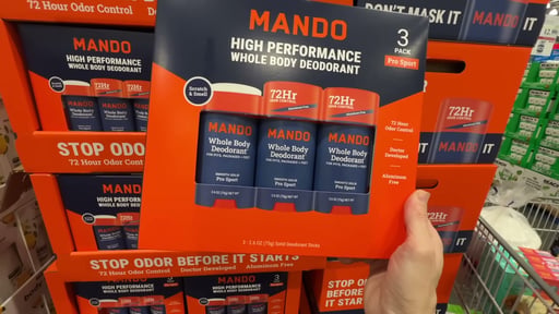 Mando Whole Body Deodorant 3 / 2.6oz (7.8oz Total)