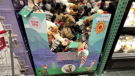 Delca Land of the Llamas Jumbo Plush Dog Toy