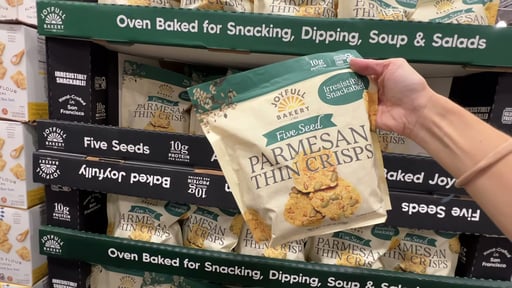 Joyfull Bakery 5 Seed Parmesan Crisp, 11.25 oz