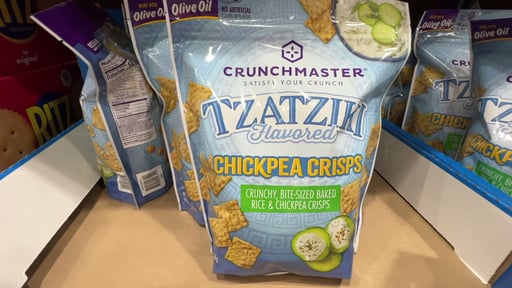 Crunchmaster Tzatziki Flavored Chickpea Crisps, 16 oz