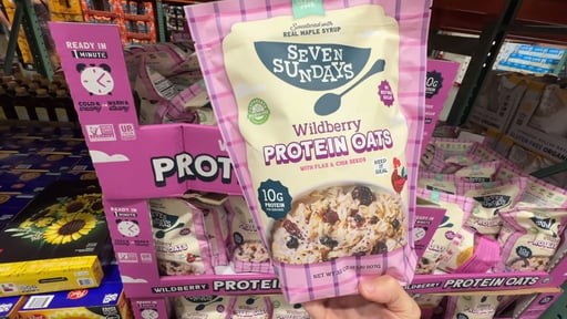 Seven Sundays Wildberry Protein Oats 32 Ounce Bag