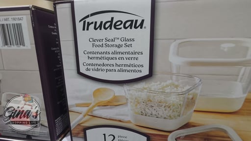 Trudeau 12-Piece Clever Seal Glass Airtight Food Storage Set