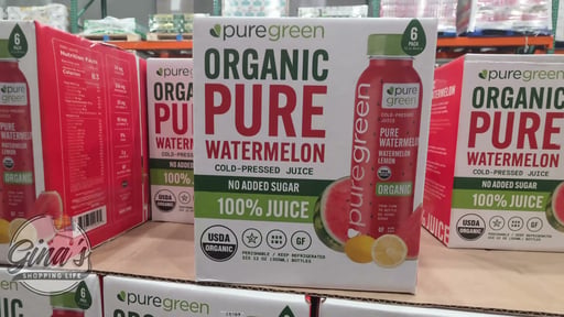 Pure Green Organic Watermelon Juice, 6-Pack / 12 oz