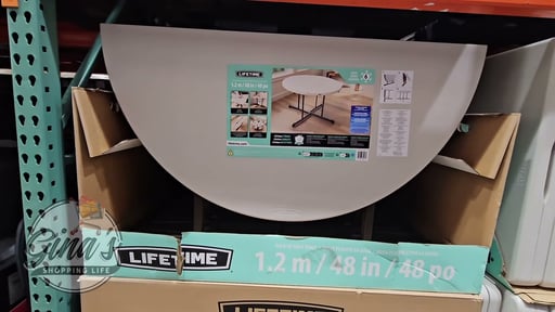 Lifetime Products 48" Round Folding Table