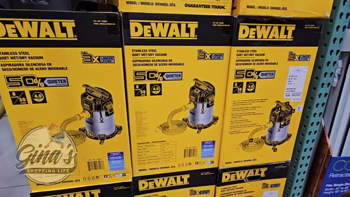 DEWALT 8 Gallon Stainless Steel Stealth Wet/Dry Vacuum